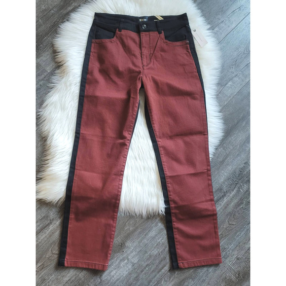 Anthropologie Maeve Colorblock Straight Jeans - New - 28 Waist - Picture 5 of 10